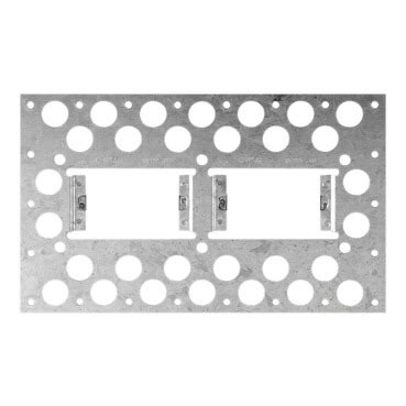 Metal Plaster Bracket, 2000 Series, Horizontal 2 Gang, Recess 